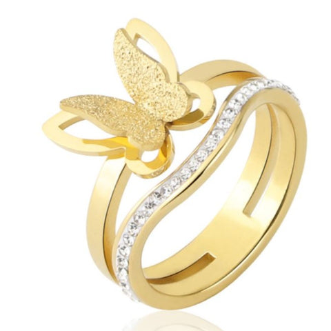 exquisite butterfly ring