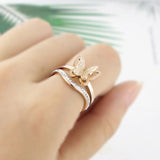 whimsical exquisite butterfly ring