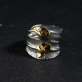 new style feather butterfly ring