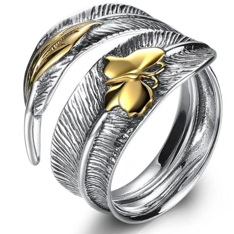 Feather Butterfly Ring