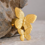 whimsical gold butterfly ring