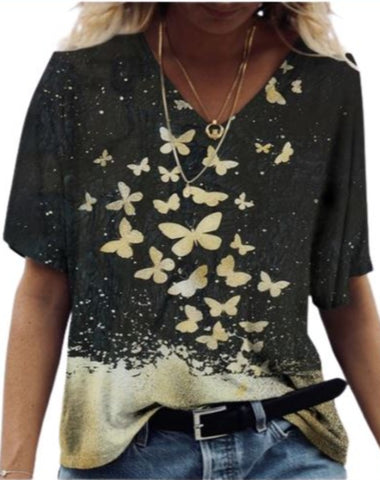 goldenrod butterfly t shirt
