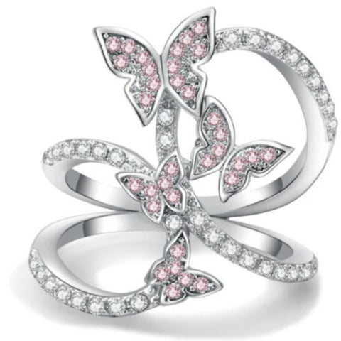 infinity butterfly ring