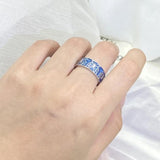 mens vintage butterfly ring on finger