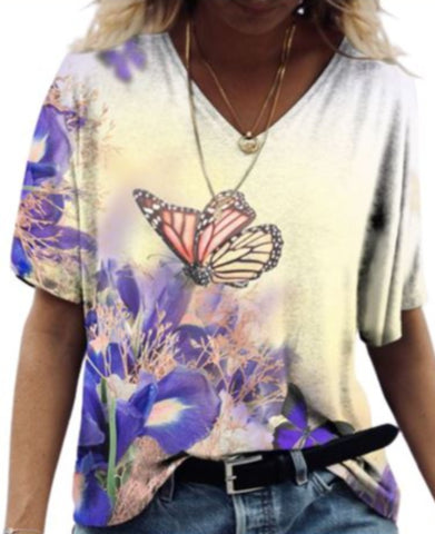 nemophila butterfly t shirt
