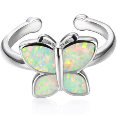 opal butterfly engagement ring