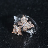 pink butterfly promise ring jewelry