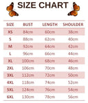 size chart for vintage butterfly t shirt