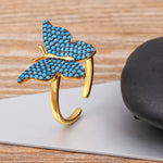 turquoise butterfly ring design