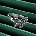 crystal whimsical festival butterfly ring