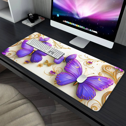 cute 3D Purple Butterfly Mouse Pad