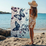 Abstract Swallowtail Paint Splash Towel for women