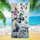 Abstract Swallowtail Paint Splash beach Towel