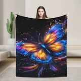 Artistic Butterfly Starry Night Blanket