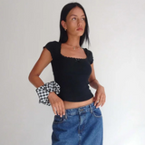 Black Butterfly T Shirt for women