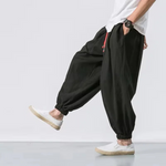 casual Black Butterfly Sweatpants for men