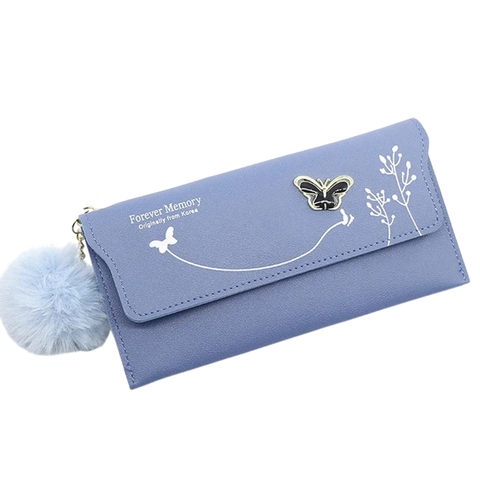 Blue Papilio Butterfly Elegant Wallet