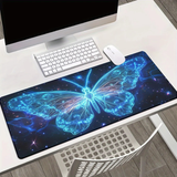 wonderful Blue Alien Butterfly Mouse Pad
