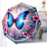Blue Morpho Fantasy Floral Umbrella for women