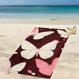 Boho Daggerwing Butterfly Bath Towel