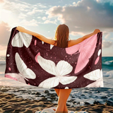 Boho Daggerwing Butterfly Bath Towel