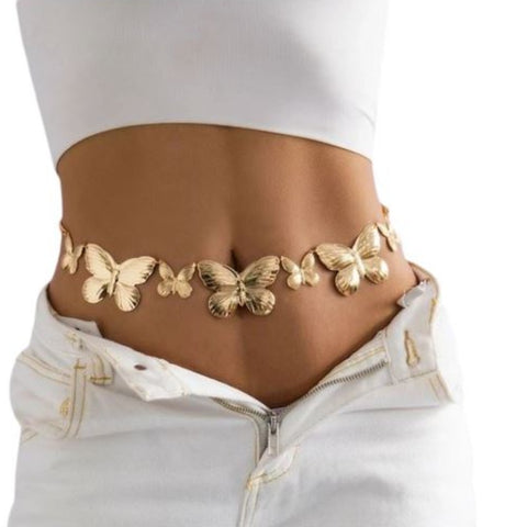 yellow Butterfly Jewel Belt