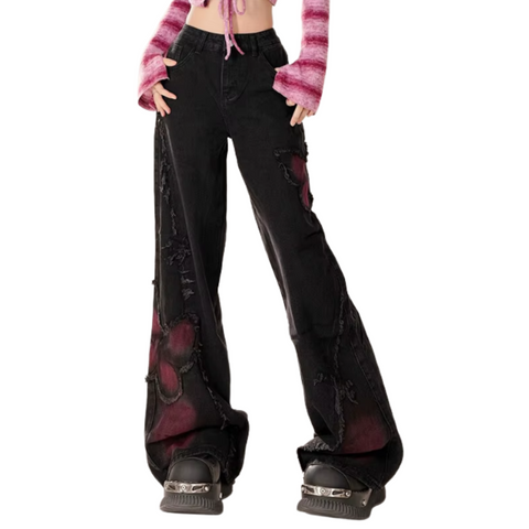 Butterfly Baggy Jeans