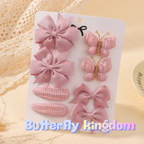 PINK Butterfly Hairpins for Baby Girls