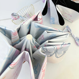 cute Butterfly Motif Compact Auto Umbrella