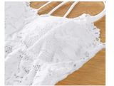 sexy whihe Women’s Butterfly Lace Embroidered Brale