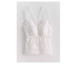 sexy white Women’s Butterfly Lace Embroidered Bralette
