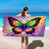 Colorful Swallowtail Butterfly Towel