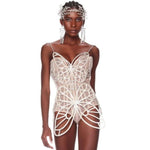 cute Crystal Butterfly Bodysuit