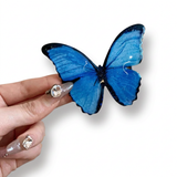 Dark Blue Fairycore Butterfly Hair Clip