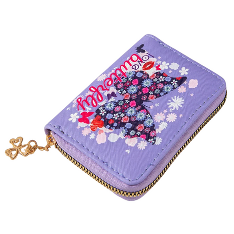Elegant Rhodopteron Butterfly Floral Wallet