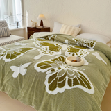 Embroidered Spring Azure Butterfly Blanket