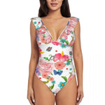 Floral Butterfly Bodysuit for women