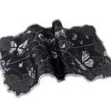 black Gothic Monarch Butterfly Web Mousepad