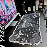 whimsical Gothic Monarch Butterfly Web Mousepad