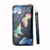 Green Comma Butterfly black Wallet