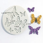 white butterfly mold for candy