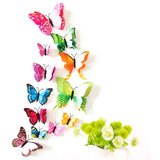 MIXED 
3D Double-Layer Magnetic Butterfly Wall Stickers