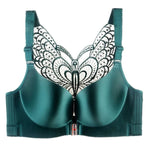 Nylon Green Butterfly Bra