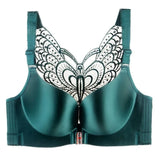 Nylon Green Butterfly Bra