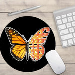 graffiti yellow butterfly mouse pad