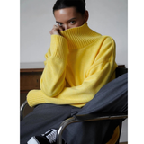 YELLOW High Collar Sweater by Butterfly Kingdom