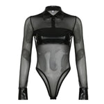 y2k Mesh Butterfly Bodysuit