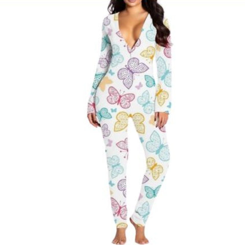 Multicolor Butterfly Jumpsuit