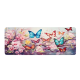 Multicolor Butterflies and Roses Mousepad
