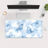 Painted Blue Morpho Desk Pad